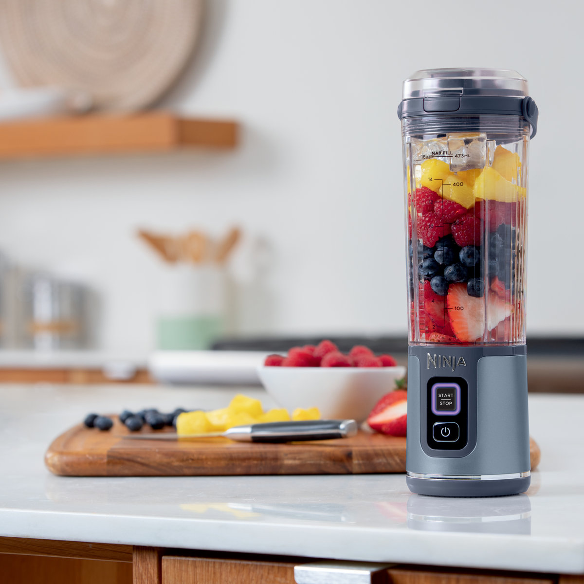 Ninja® Blast 18oz. Portable Cordless Blender with Leakproof-Lid & Sip Spout, USB-C Rechargeable, Dishwasher Safe Parts